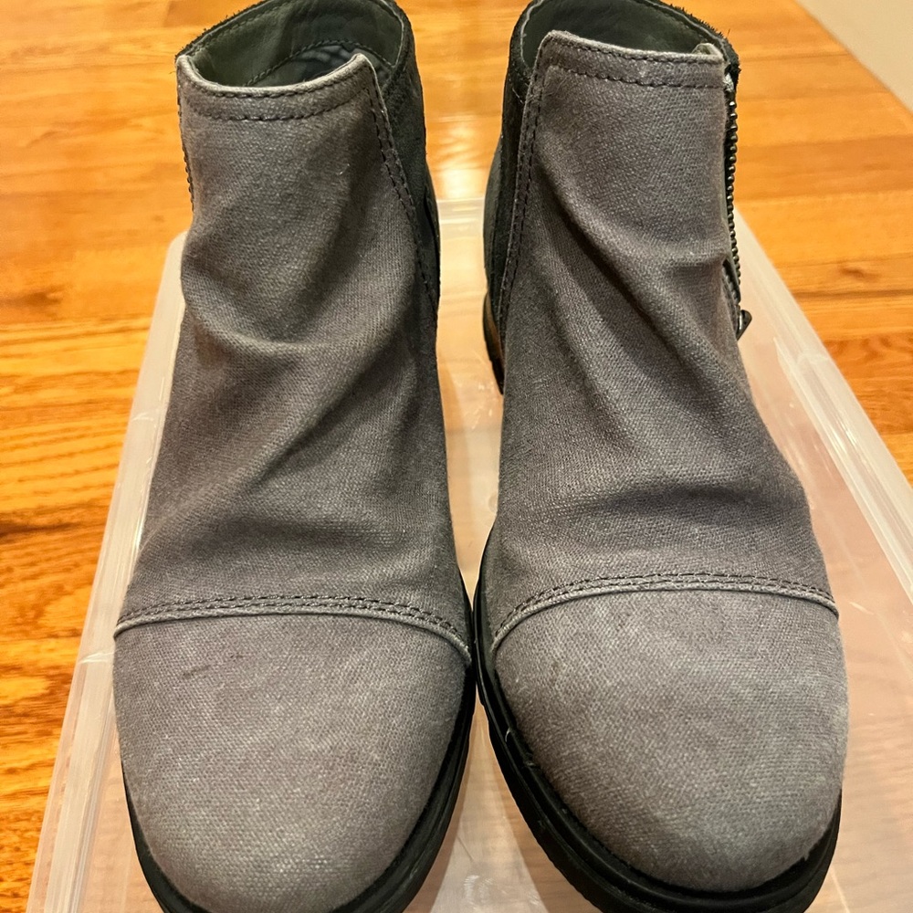 Sorel Gray Ankle Boots